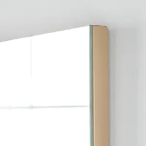 Yearn Minimal Wall mirror Gold 100x70cm