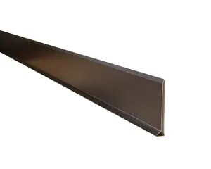 ILCOM Stainless steel Skirting board 80mm x 2700mm - Black Brushed