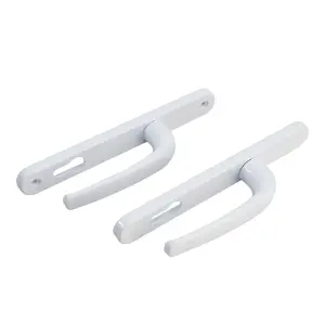 White Internal Door Handle Set  Aluminum Alloy Lever Door  Handles with Screw KitL 242mm,Pair