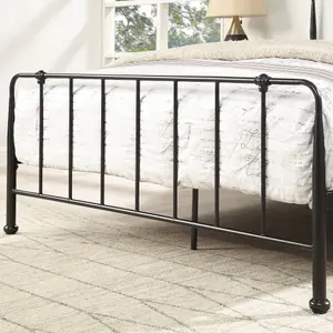 Hitchin Black Metal Industrial Bed Frame - Small Double / Double / King