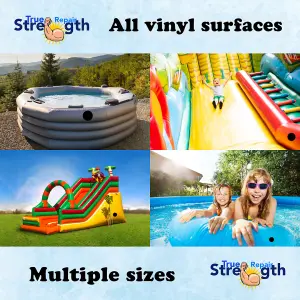 True Strength Repair - hot tub puncture repair kit - inflatable swimming pool lazy spa waterproof glue