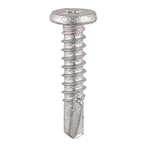 TIMCO Self-Drilling Metal Framing Low Profile Pancake Head Exterior Silver Screws - 5.5 x 19