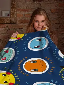 Pokemon Gotta Rotary Fleece Blanket