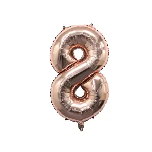 Realmax 8 Number Balloon Rose Gold (One Size)