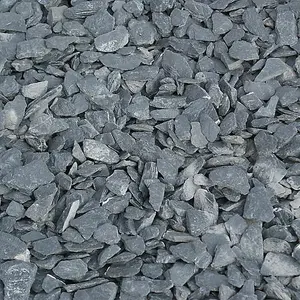 Charles Watson 20mm Graphite Grey Slate Decorative Garden Chippings Large Approx. 20kg Poly Bag