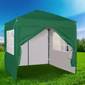 MCC Direct 2X2 Pop up Green Gazebo with Sides