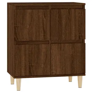 Lakken 60 Cm Wide Sideboard Brown Oak