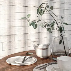 3D Wood Wall Panels - Oak White - 1.13 sq m Pack