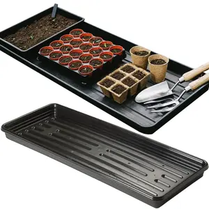 1 x Multi Use Black Grow Bag Tray For Garden, Flowers, Plants & Greenhouses