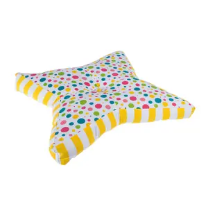 Homescapes Multi Polka Dots Star Floor Cushion