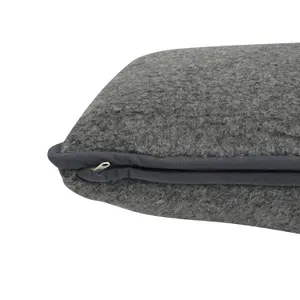 Genuine Merino Wool Pillow - Grey