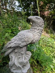 Majestic Stone Cast Eagle Ornament