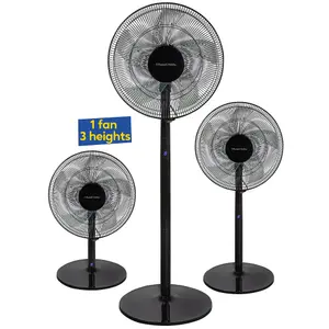 Russell Hobbs Pedestal Fan 3 in 1 Black Electric Cooling with Remote RHMPF3IN1B