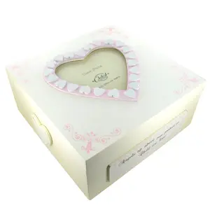 Handmade Solid Wood Memory Box Pink