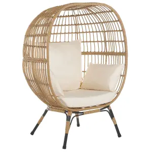 Garden Chair VEROLI PE Rattan Beige