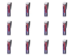 BOND-IT Gripbond Pro Hybrid Sealant and Adhesive Black 310ml - Pack of 12