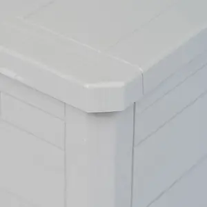 Berkfield Garden Storage Box 280 L Light Grey