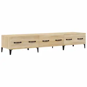 Berkfield TV Cabinet Sonoma Oak 150x34,5x30 cm Engineered Wood