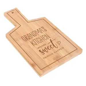 Grandma's Kitchen' Bamboo Serving Board (H26.5 cm)