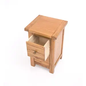 Aubusson 2 Drawer Bedside Table Natural