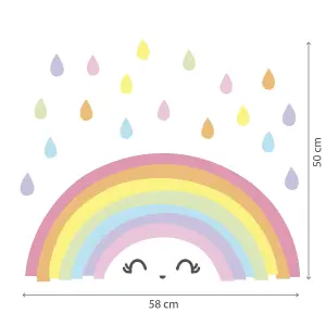 Walplus Rainbow Kids Sticker PVC Multicoloured