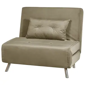 Sofa Bed FARRIS Olive Green Velvet