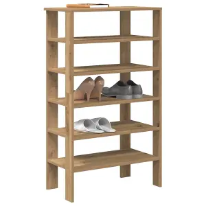 Berkfield Shoe Rack Artisan Oak 61x32x105 cm Engineered Wood