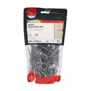 TIMCO Round Wire Nails Bright - 65 x 3.35