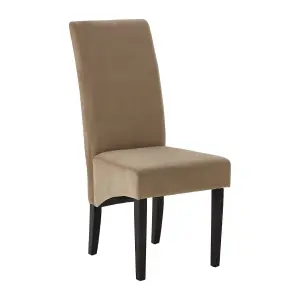 Interiors by Premier Medan Mink Cotton Velvet Dining Chair