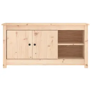 Berkfield TV Cabinet 103x36.5x52 cm Solid Wood Pine