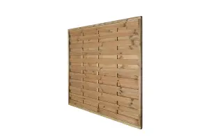 1.8m x 1.8m Pressure Treated Decorative Europa Plain Fence Panel - Pack of 5