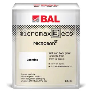 BAL Micromax3 ECO Antimicrobial Wall & Floor Jasmine Grout, 2.5kg