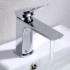 Zoia Chrome Basin Mono Mixer Tap with Waste