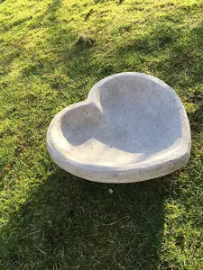 Heart shaped Floor level Large Birdbath / Planter