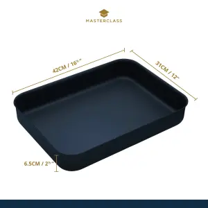 MasterClass Non-Stick Hard Anodised 42cm Roasting Pan