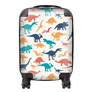 Multicoloured Dinosaurs Suitcase - Mini Cabin