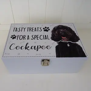 Cockapoo Dog Treat Box Delong Decorative Box