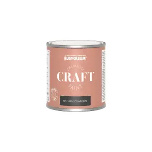 Rust-Oleum Premium Craft Paint - Natural Charcoal (Black) 250ml