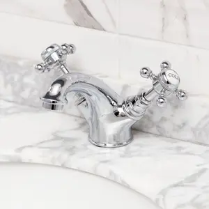 Georgina Traditional Chrome Deck-mounted Basin Mono Mixer Tap