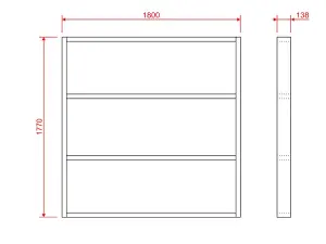 Wooden shed bases 6x6 (W-180cm x D-177cm), made of 38mm x 140mm