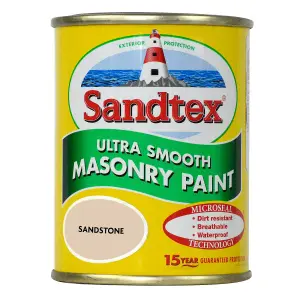 Sandtex Ultra smooth Sandstone Masonry paint, 150ml Tester pot