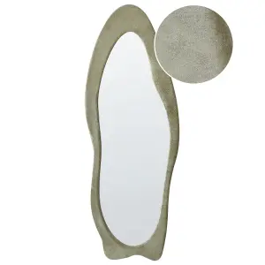 Wall Mirror REIGNY Velvet Olive Green