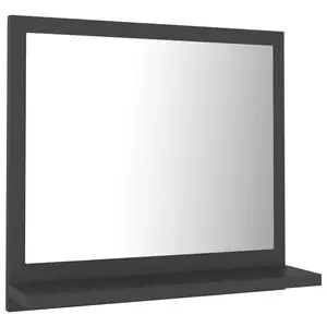 Dorlene Framed Wall Mounted Bathroom Mirror Grey / 40 cm