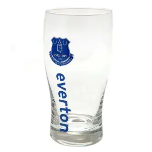 Everton FC Tulip Pint Gl Clear/Royal Blue (One Size)