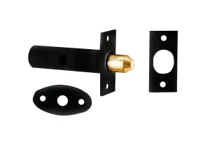 Eurospec Black Security Door Bolt (DSB8225BLACK)