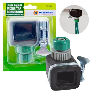 New Large Square Mixer Tap Connector Kitchen Garden Hose Pipe Watering Water