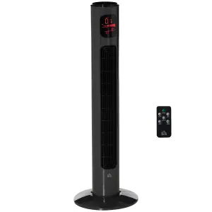 HOMCOM 38 Inch Tower Fan with 70 degree Oscillation 3 Speed and 3 Mode Indoor Grey