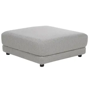 3 Seater Fabric Sofa with Ottoman Light Grey SIGTUNA