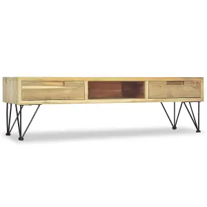 Berkfield TV Cabinet 120x35x35 cm Solid Teak