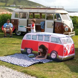 Volkswagen Red Camper van Pop up 3-man Tent